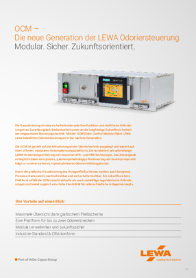 OCM – Die neue Generation der LEWA Odoriersteuerung (DE)